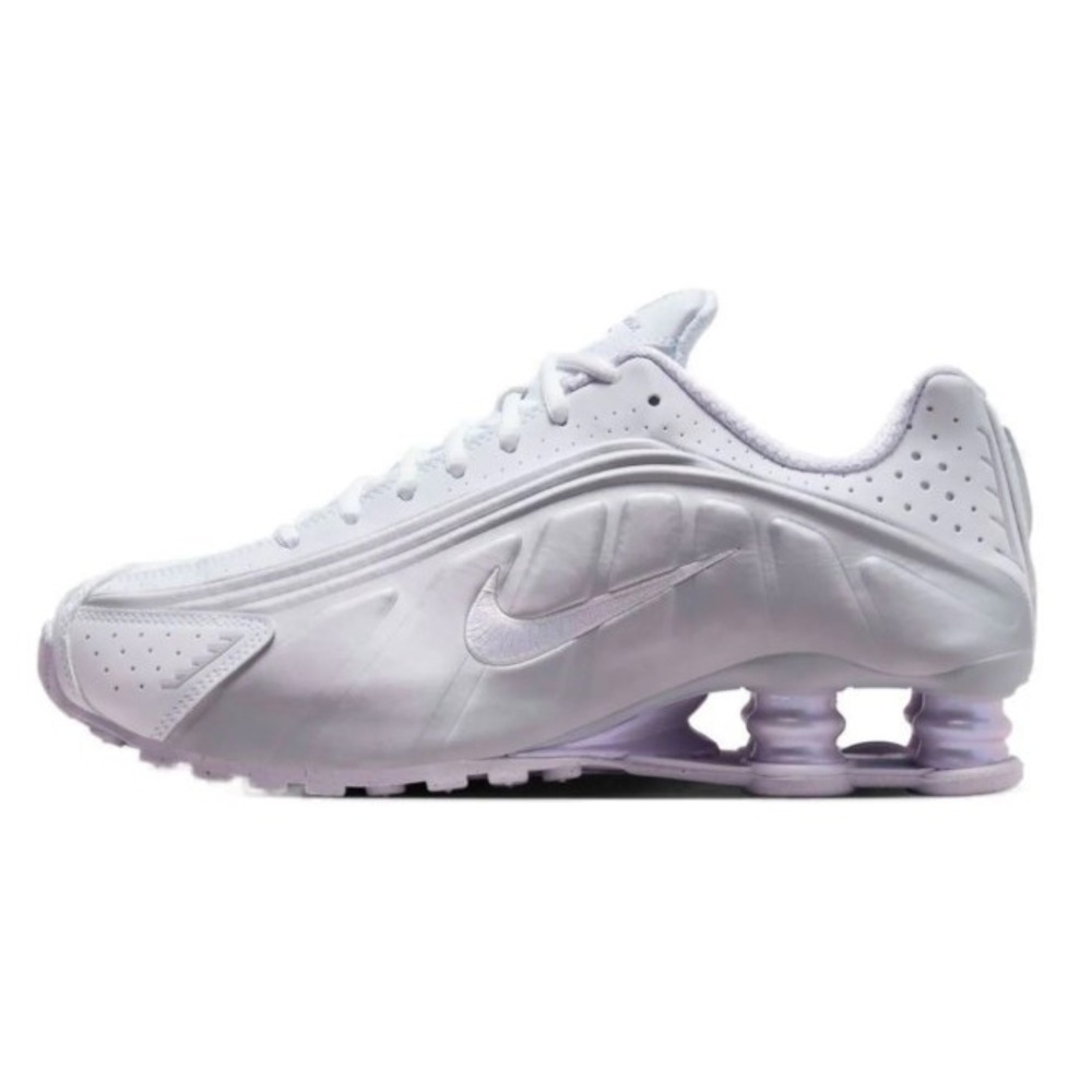 Nike Womens Nike Shox R4 White Metallic Platinum HF5076-100 Size 7.5